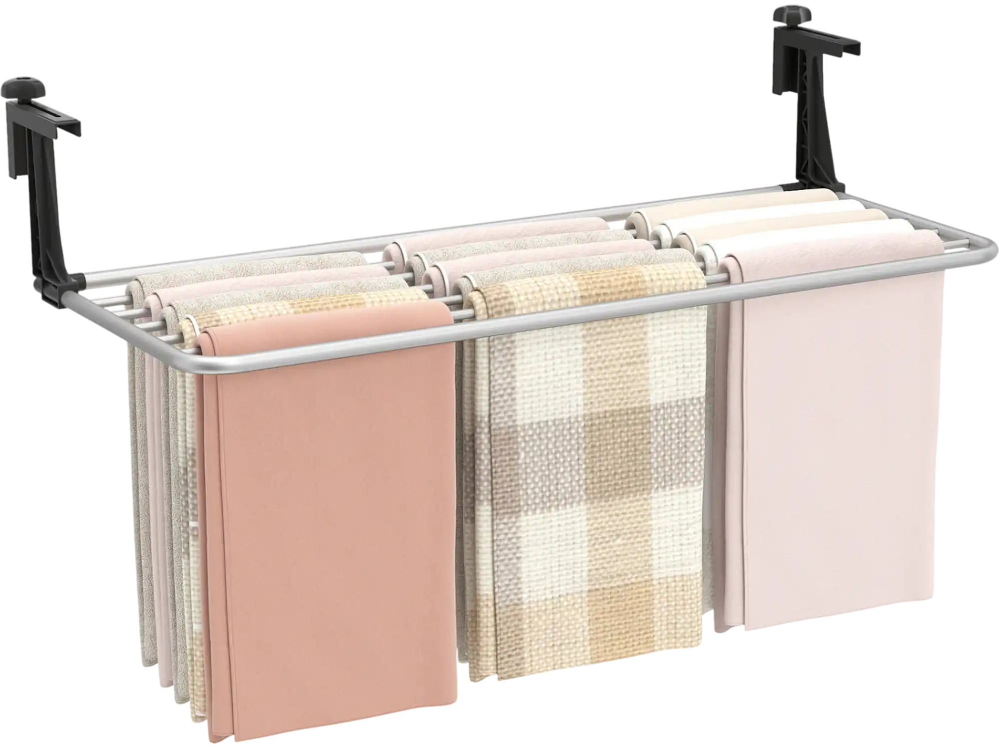 Costway Portable Extendable Clothes Drying Rack Aluminum Frame 20766146 New