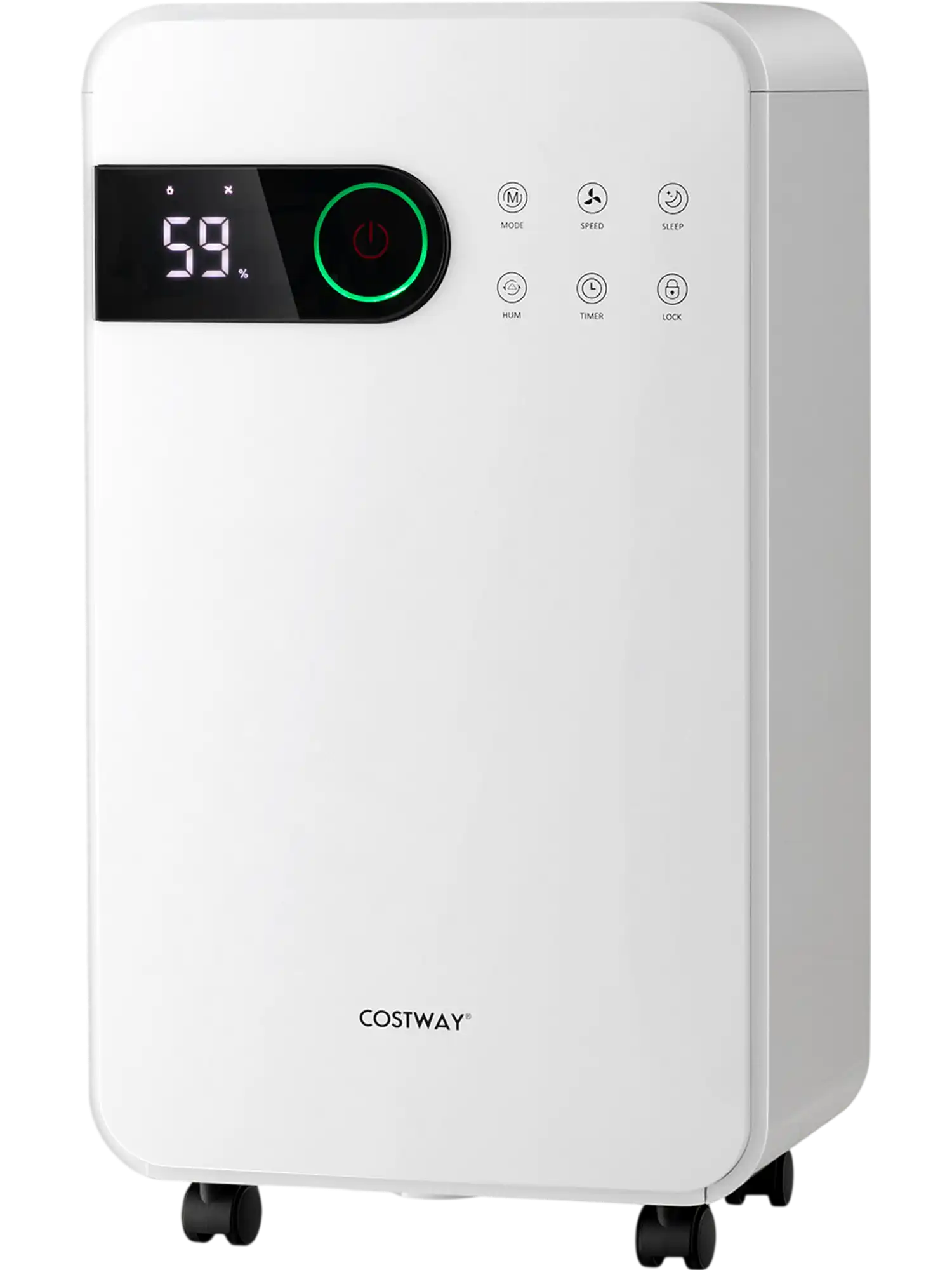Costway 32 Pint Home Basement Dehumidifier Sleep Mode 24H Timer 37921658 New