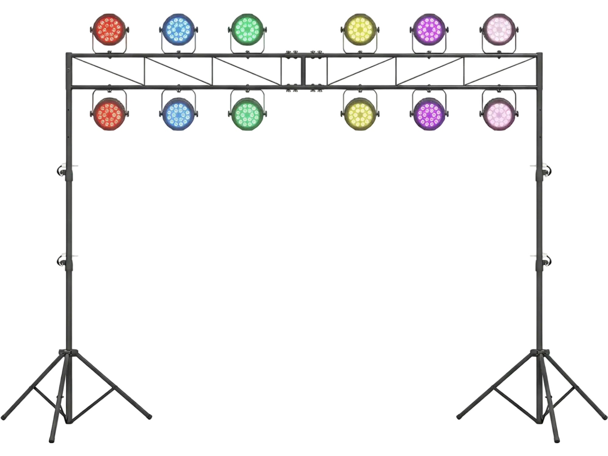 Costway Portable DJ Lighting Truss System Height Adjustable 2 Tripods 90108284 New