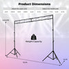 Height adjustable portable lighting truss system with folding tripods, supports up to 12 lights, ideal for events.