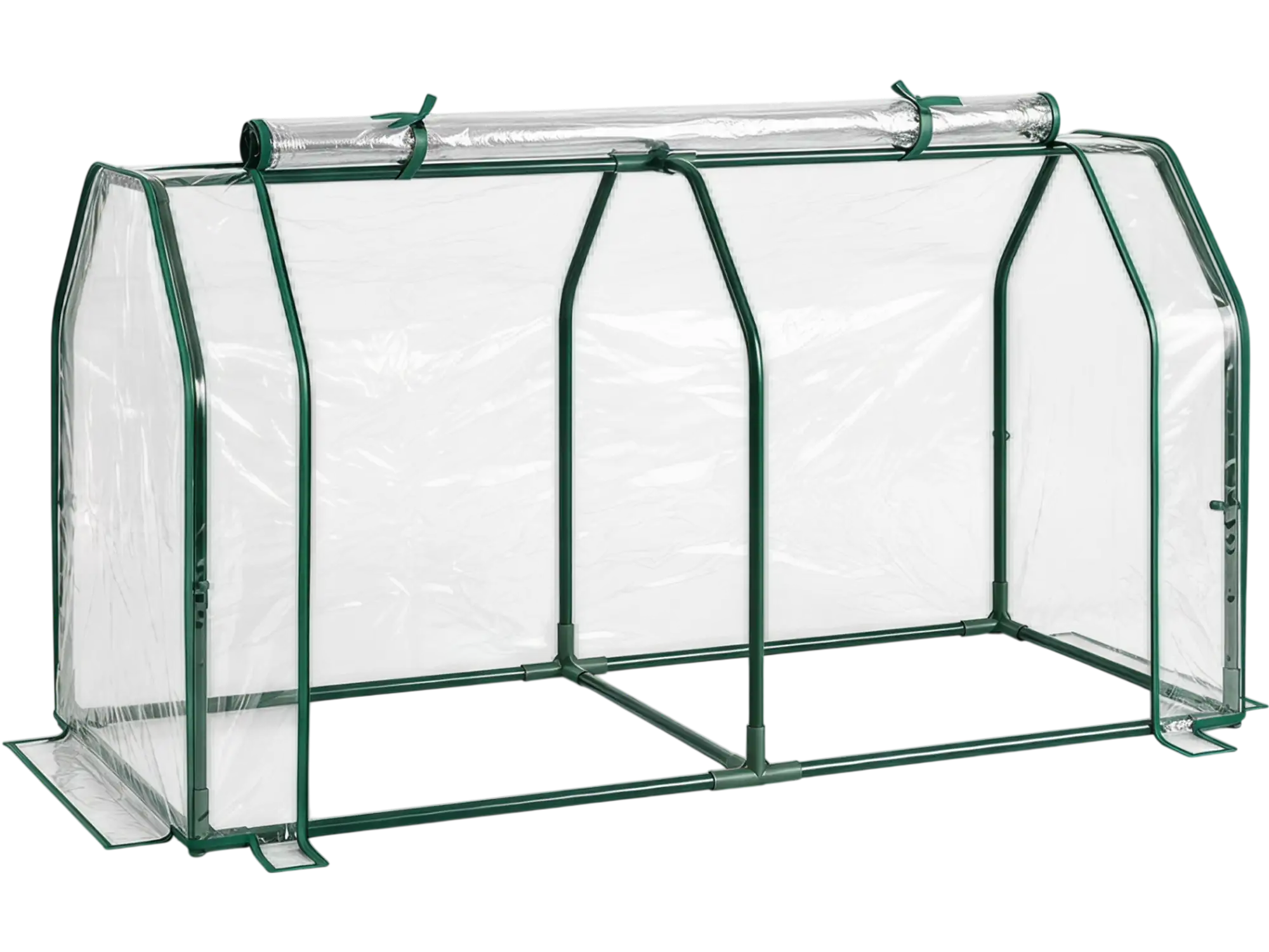 Costway Portable Mini Greenhouse PE Cover Zippered Roll-Up Door 10586954 New