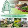 Portable mini greenhouse with waterproof PE cover and metal frame, ideal for backyard plant protection and ventilation.