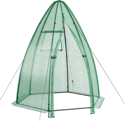 Costway 5.5' x 5.5' x 6' Portable Garden Mini Greenhouse PE Cover 41779336 New
