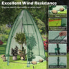 Portable mini greenhouse with all-weather PE cover, featuring a high-strength metal frame and wind resistance for.