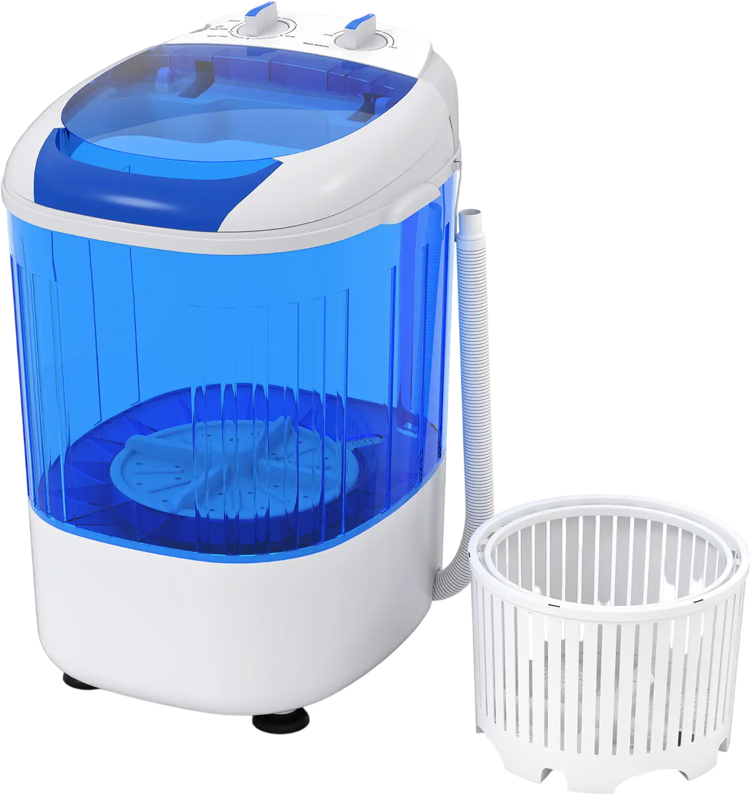 Costway Portable Mini Semi-Automatic Washing Machine Spin Tub Drain Hose 2.5 kg 528397164 New
