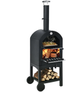 Portable Outdoor Pizza Oven with Pizza Stone and Waterproof Cover - Gallery View 1 of 10