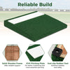 Portable pitching mound with EVA plate and wooden frame, featuring anti-slip rubber feet for safe practice anywhere.