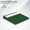 Portable pitching mound with synthetic turf, 27"x25", includes baseball and EVA carry handle for easy transport.