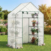 Portable walk-in greenhouse with 3 tiers and 6 shelves, ideal for nurturing plants in your garden.