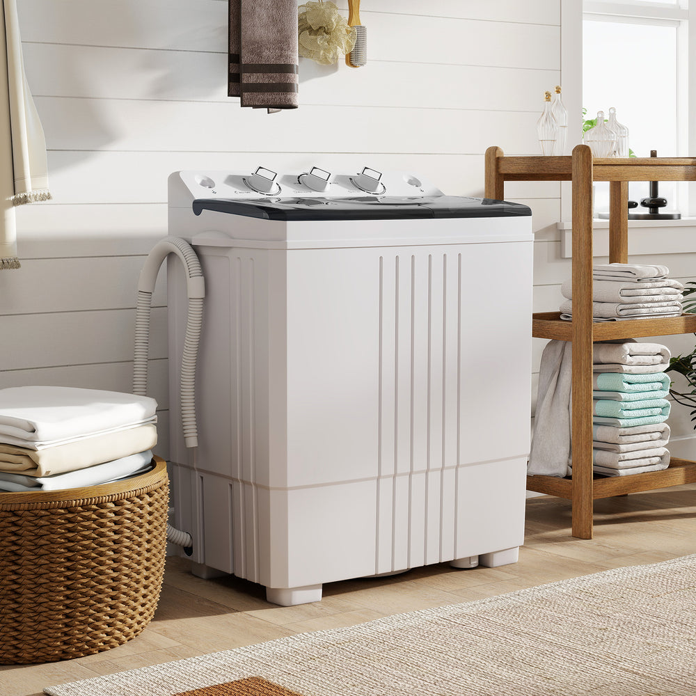 Portable Washing Machine with Built-in Drain Pump-Black - Gallery View 1 of 11