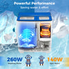 Portable washing machine with 12 lbs washer and 8 lbs spinner, featuring a blue design and powerful 260W wash motor.