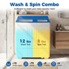 Portable washing machine with 11 lbs washer and 8 lbs spin tub, ideal for daily laundry needs at home or on-the-go.