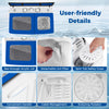 Portable washing machine features a see-through acrylic lid, detachable lint filter, and convenient handles for easy.