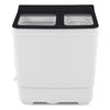 Portable washing machine with twin tub design, 18 lbs washer and 8 lbs spinner combo, ideal for daily laundry needs.