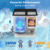 Portable washing machine with 18 lbs washer and 8 lbs spinner, featuring powerful 280W wash motor and 140W spin motor.