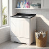 Portable washing machine with twin tub design, 18 lbs washer, and 8 lbs spinner, ideal for daily laundry needs.