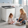 Portable Washing Machine with 18 LBS Washer and 8 LBS Spinner Combo-Gray - Gallery View 1 of 11