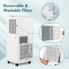 Removable and washable filters of the 8000 BTU portable air conditioner for easy maintenance and optimal performance.
