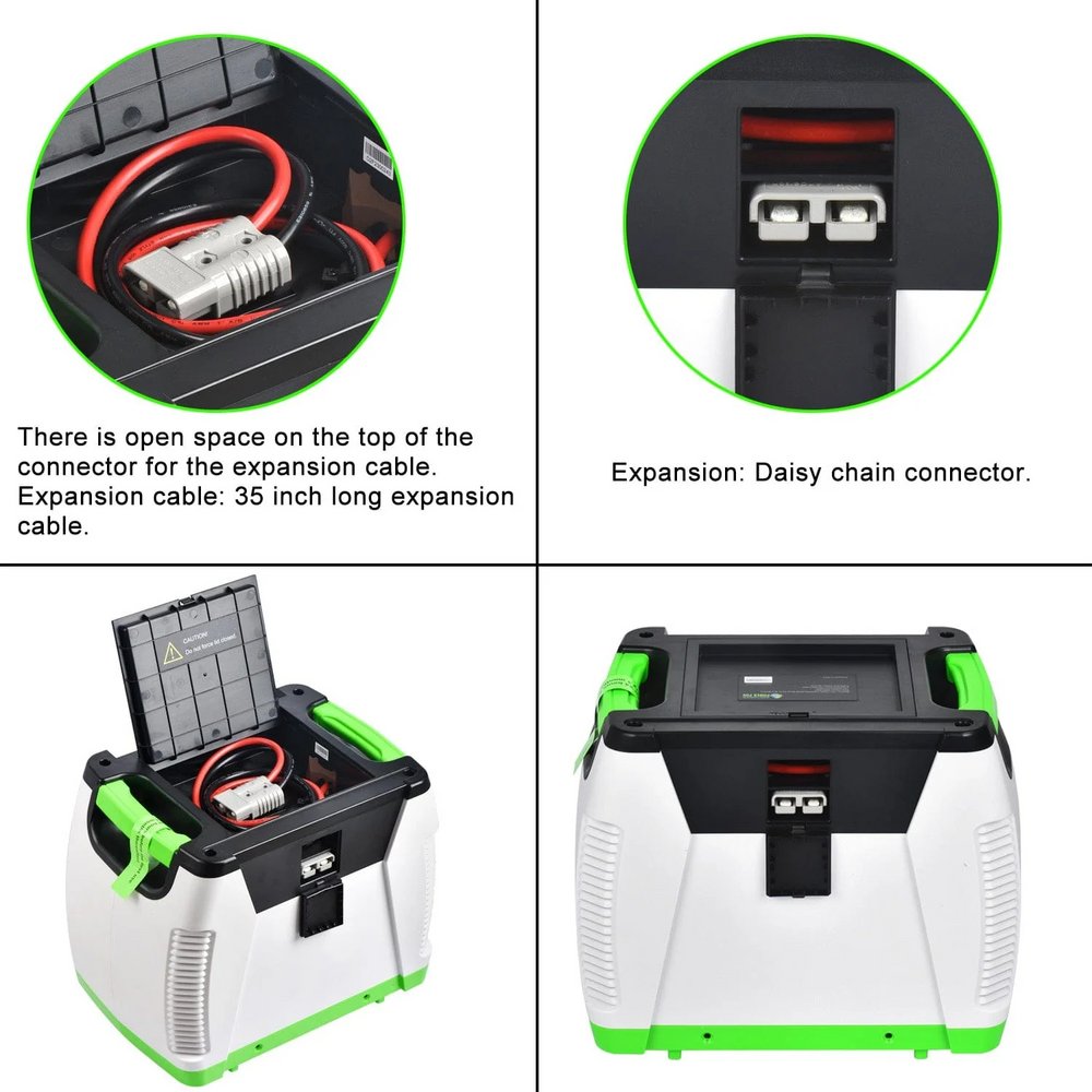 Nature's Generator 240W 1200Wh Power Pod With Two 100W Solar Panel Bundle Add On For HKNGGN New