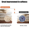 Tumble dryer showcasing soft towels, highlighting improved softness with 1700W power for efficient drying performance.