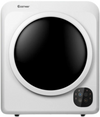 Powerful 1700W tumble dryer with a steel drum, designed for fast drying performance in a modern bathroom setting.