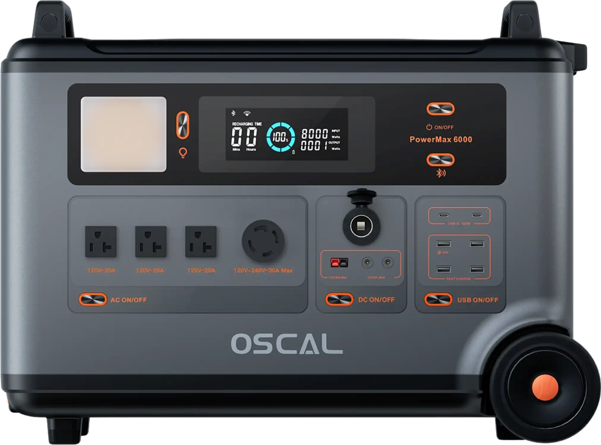 Oscal PowerMax 6000 Portable Power Station 6000W 120/240V Dual Voltage New