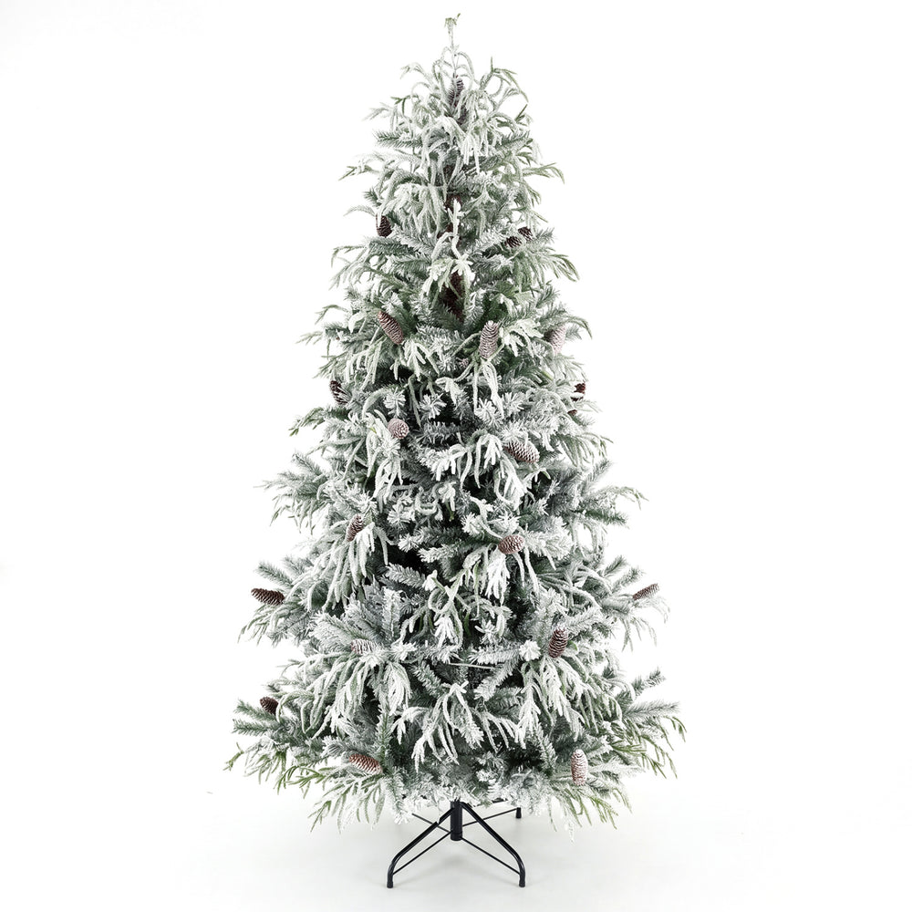 Pre-Lit Artificial Christmas Tree with Warm White LED Lights-8 Feet - Gallery View 1 of 2