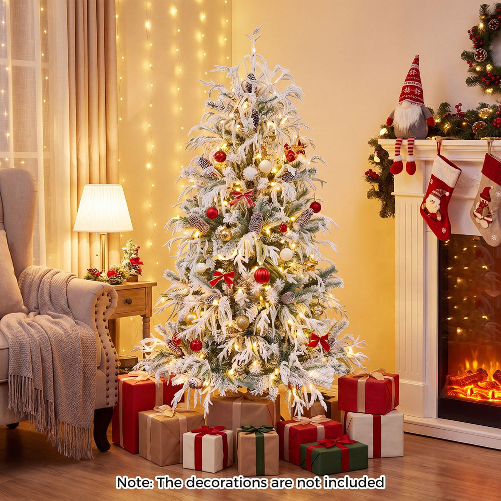 Pre-Lit Artificial Christmas Tree with Warm White LED Lights-15 - Gallery View 1 of 10