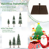 Pre-lit Christmas tree set of 3 with snowy branches and slim design, perfect for space-saving holiday decor.