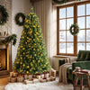 Pre-Lit Green Artificial Christmas Tree with Full Branch Tips-6 Feet - Gallery View 1 of 10