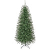 Virginia pine Christmas tree stands 6 ft tall, featuring 225 warm white LED lights and a durable folding metal stand.