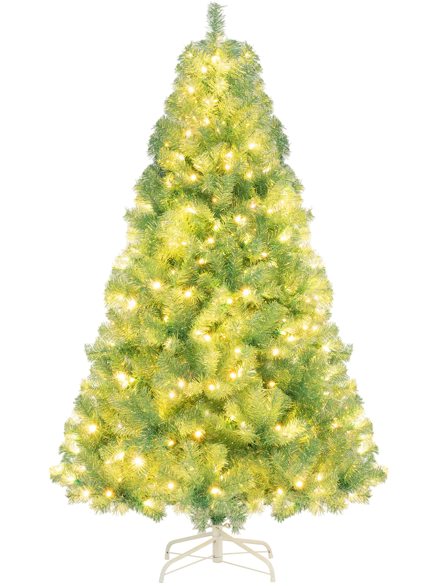 Costway Pre-Lit Tinsel Artificial Christmas Tree Xmas Holiday Decor 29387739 New