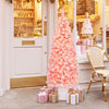Pre-lit Potted Artificial Christmas Tree with 100/130 Warm White LED Lights-5FT - Gallery View 1 of 11