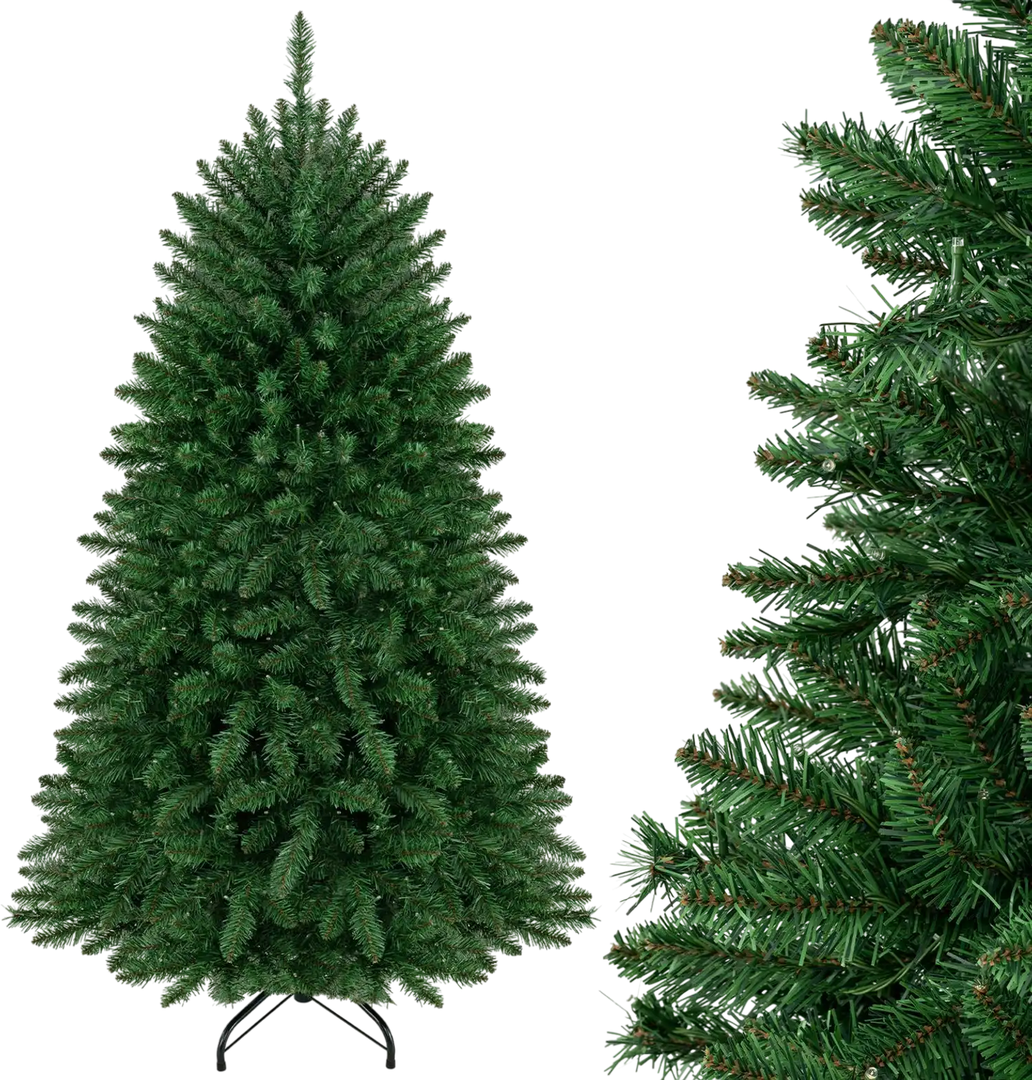 Costway 5/6' Pre-Lit Artificial Fir Christmas Tree LED 600/1250 Tips 84190362 New
