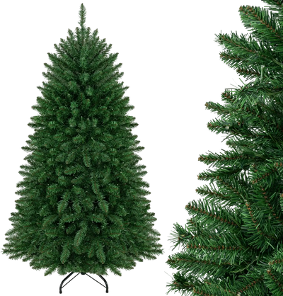 Costway 5/6' Pre-Lit Artificial Fir Christmas Tree LED 600/1250 Tips 84190362 New
