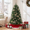 Premium 5 ft hinged artificial fir Christmas tree with LED lights, ideal for festive home and office decoration.