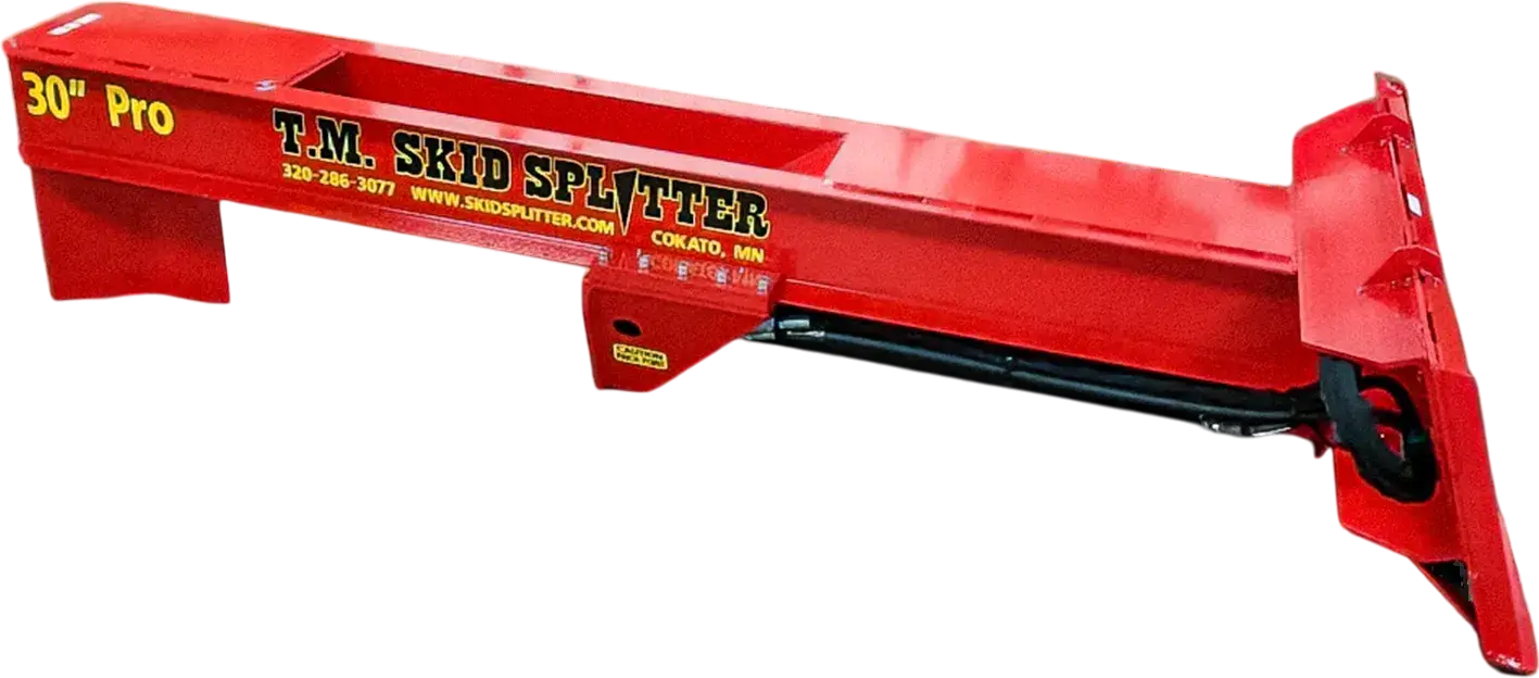TM Pro Series Commercial Log Splitter Skid Steer Attachment 30