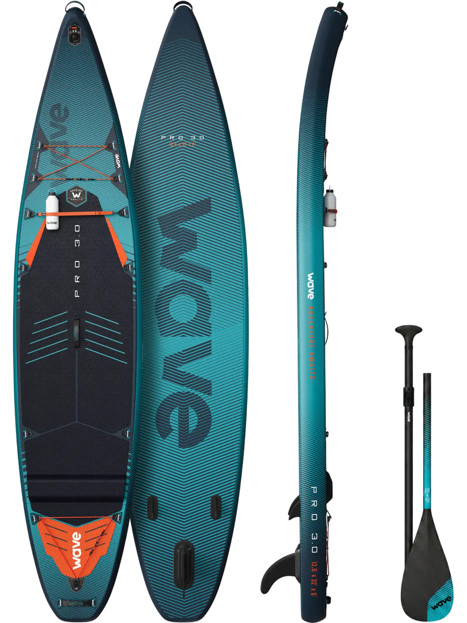 Wave Pro 3.0 Inflatable Paddle Board SUP 12'6