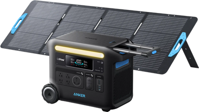 Anker SOLIX F2600 Power Station 2560Wh 2400W with 200W Solar Panel Manufacturer RFB