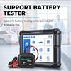Phoenix Elite diagnostic tablet with BTMobile Pro battery tester and red clamps displayed together.