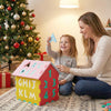 Colorful interlocking puzzle floor mats featuring letters and numbers, perfect for creative play in kids' playrooms.