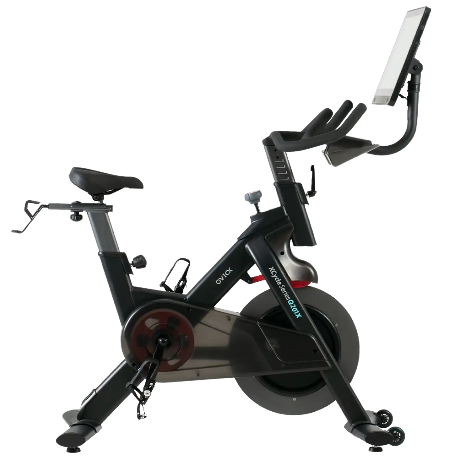 OVICX OS-EBIKE-Q201-X Stationary Exercise Bike with WIFI/Bluetooth Connectivity and Rotating Display New