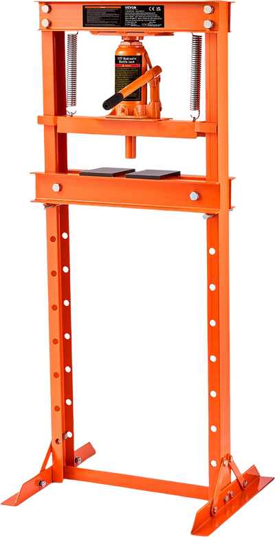 Vevor Hydraulic Shop Press 12 Ton H-Frame Adjustable Height Heavy Duty New
