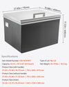 Vevor Drop-In Ice Chest 87.6 Qt Stainless Steel 28" x 16" x 17" Insulated with Flip Lid and Drain New
