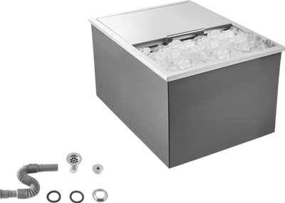 Vevor Drop-In Ice Chest 57.8 Qt Stainless Steel 24