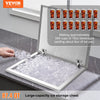 Vevor Commercial Drop-In Ice Chest 28" x 16" x 17" 87.4 Qt. Stainless Steel with Hinged Cover and Drain New