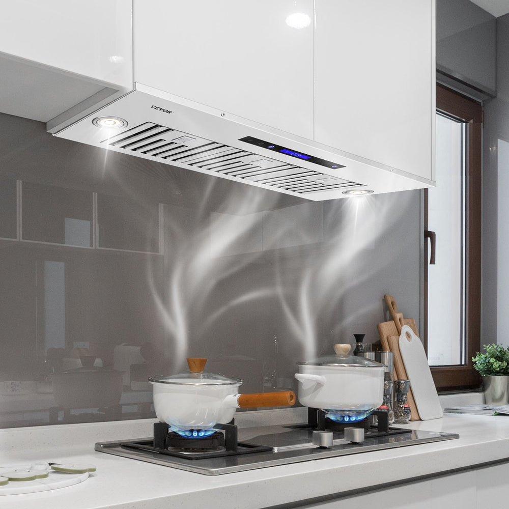 Vevor 36" Insert Range Hood 900 CFM Stainless Steel Vent with Touch and Remote Control LED Lights ETL Listed New
