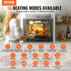 Vevor Wall Oven 24" Electric Built-In Single Oven 2.68 Cu. Ft. 16 Functions Convection Self-Cleaning System New