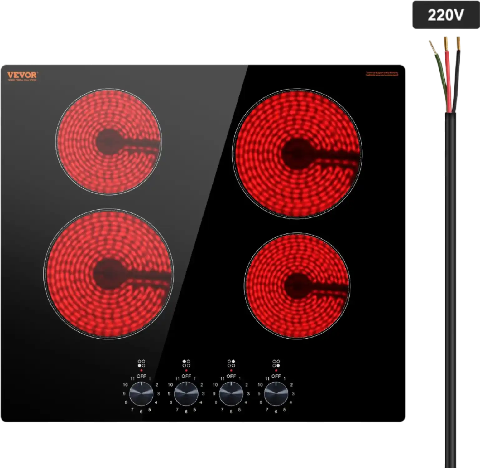 Vevor Built-In Electric Radiant Ceramic Cooktop 24