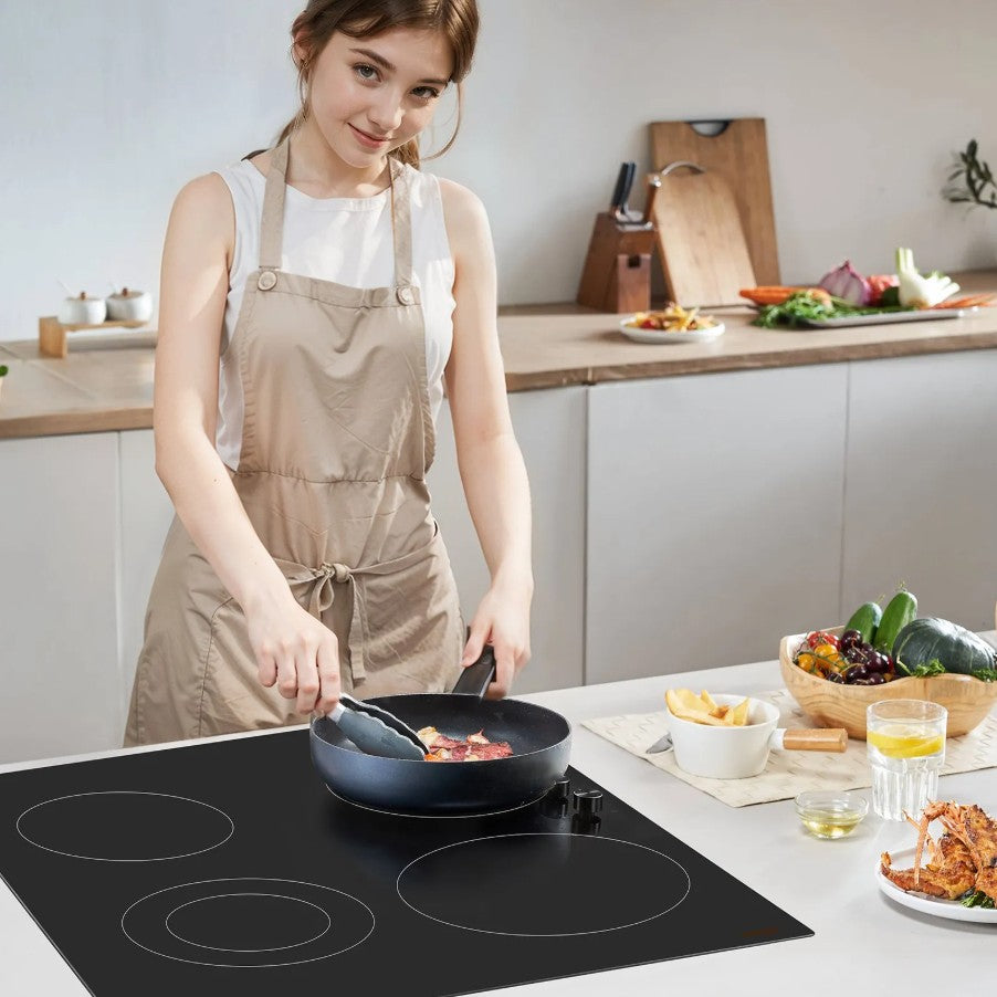 Vevor Built-In Electric Radiant Ceramic Cooktop 30" 4 Burners 7200W New